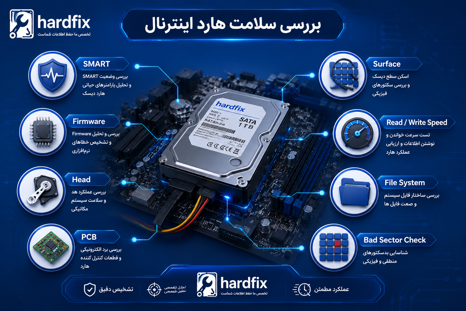 تست سلامت هارد اینترنال
